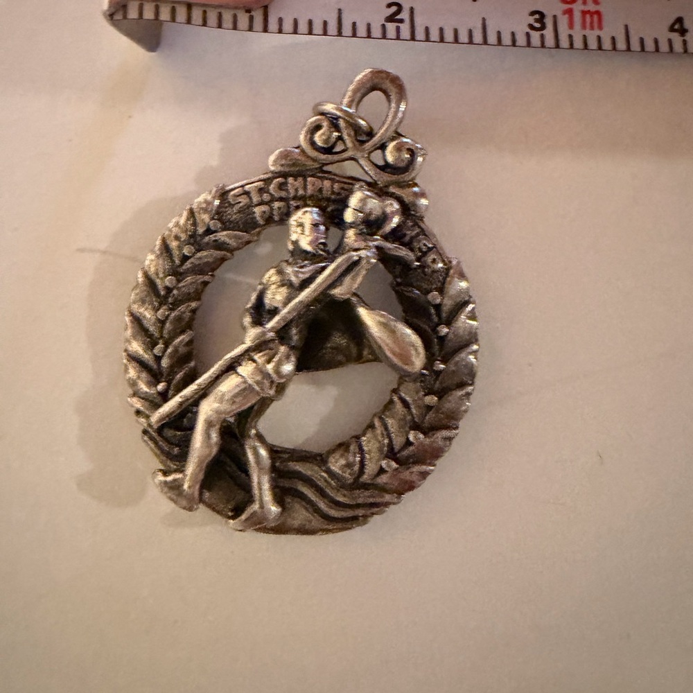 Silver St. Christopher Pendant